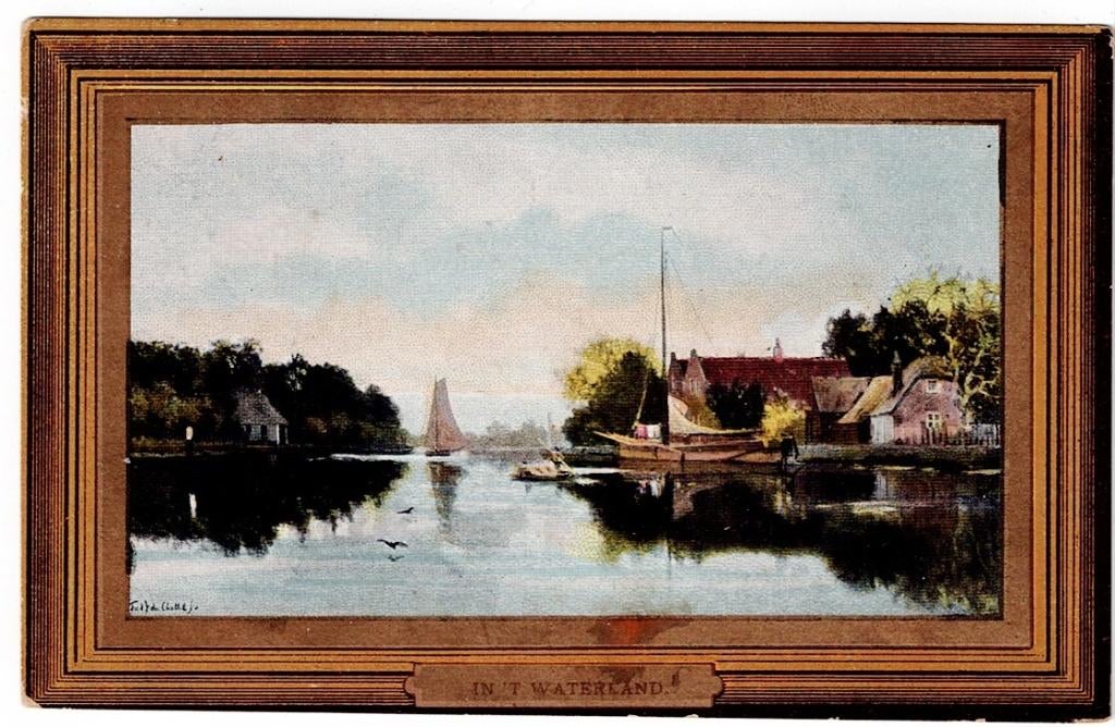 Broek in Waterland. In 't Waterland (boot)., Ophalen of Verzenden, Ongelopen, Noord-Holland