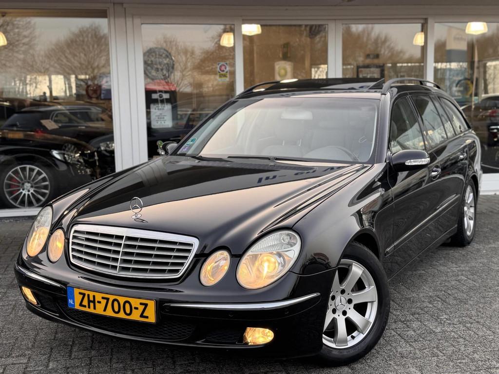 Mercedes E-klasse Combi 320 V6 Automaat,Elegance,Leder,Schui, Auto's, Automaat, Achterwielaandrijving, Gebruikt, Beige