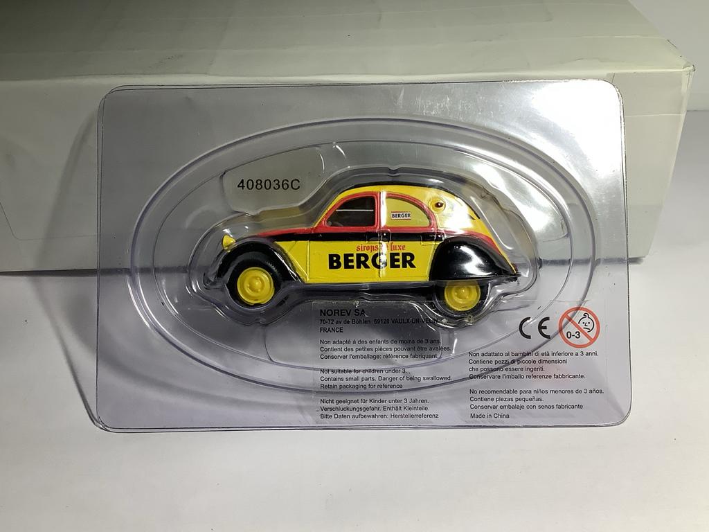 Norev1:43 SA Berger 2CV Modelauto, Ophalen of Verzenden, Nieuw, Auto, Norev