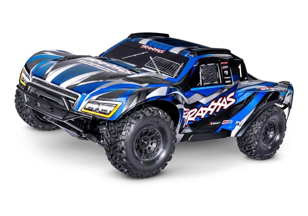 Traxxas Maxx Slash 6S Short Course Truck Blauw, Elektro, Auto offroad, Nieuw, Ophalen of Verzenden