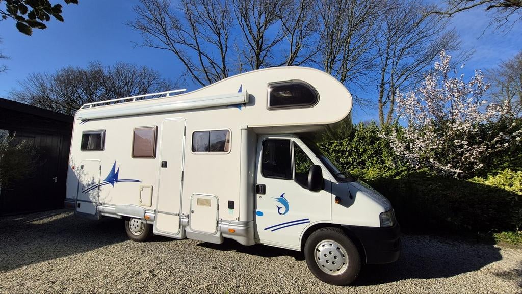Elnagh Marlin Alkoof Camper – 65.600km – Ideale gezinscamper, Overige merken, Standaard zit, Alkoof, Ringverwarming