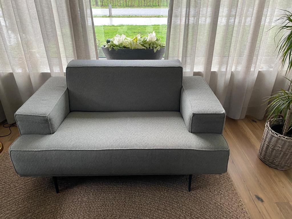 Enzo luca bank (1,5 zits), 90 cm, Groen, Tweepersoons, Zo goed als nieuw