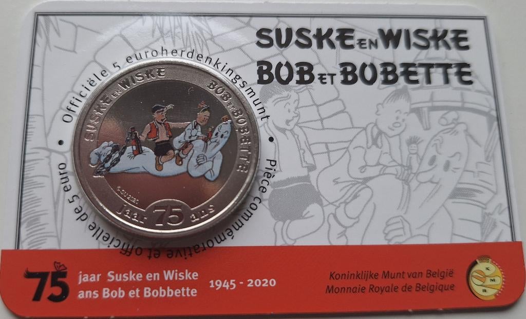 België coincard 2020 - Suske en Wiske - Kleur, Verzenden, België, 5 euro, Setje