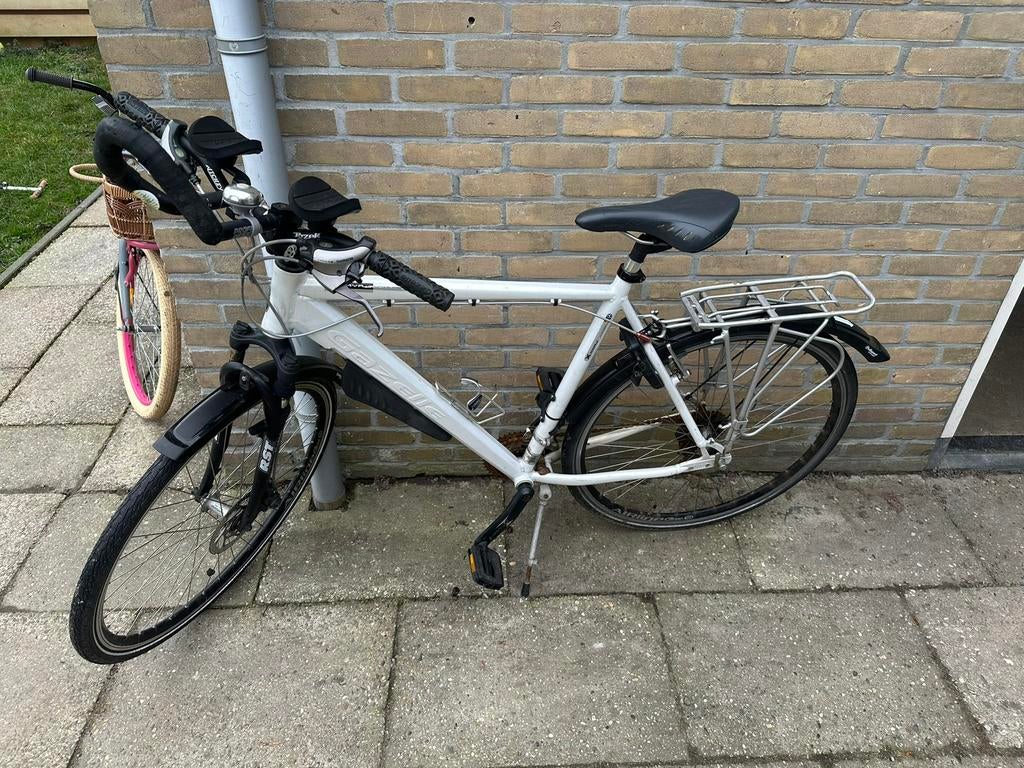 Gazelle 59cm, Fietsen en Brommers, Ophalen, 28 inch, Gebruikt, Vering