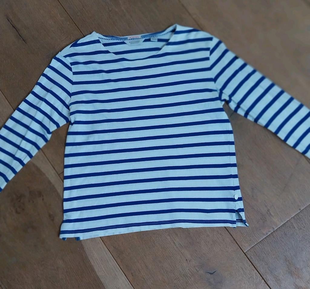 Scotch & Soda bretons gestreept shirt, maat S, blauw-wit, Blauw, Scotch & Soda, Ophalen of Verzenden, Zo goed als nieuw