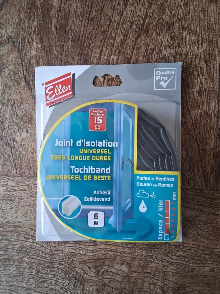 Nieuwe rol Ellen tochtstrip - 6 meter zelfklevend, Overige materialen, Nieuw, 15 m² of meer, Ophalen