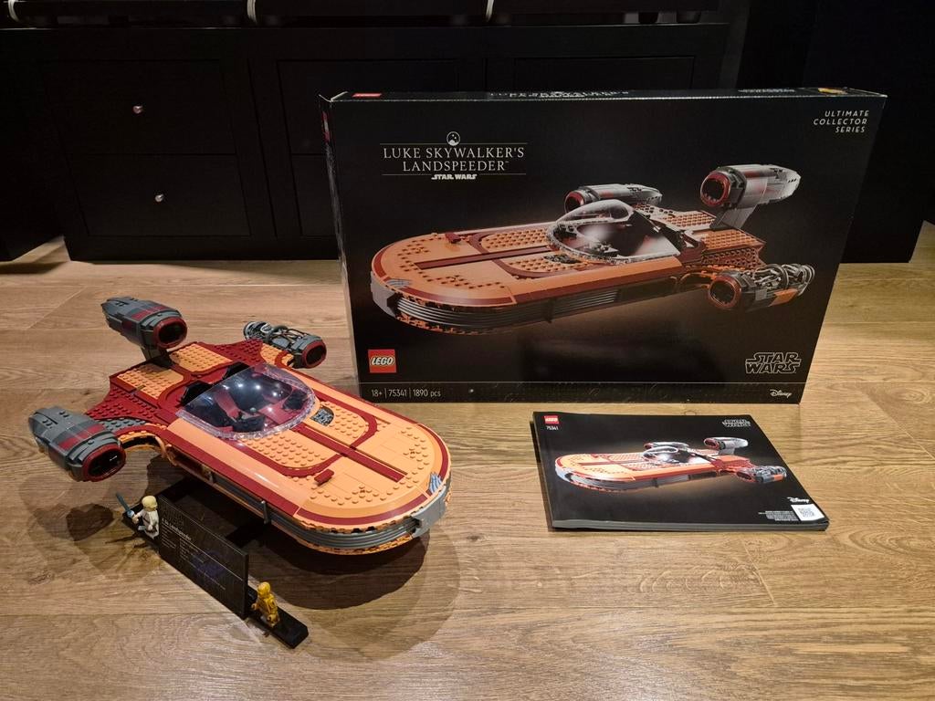 LEGO Star Wars UCS Luke Skywalker’s Landspeeder 75341, Ophalen of Verzenden, Zo goed als nieuw, Complete set, Lego