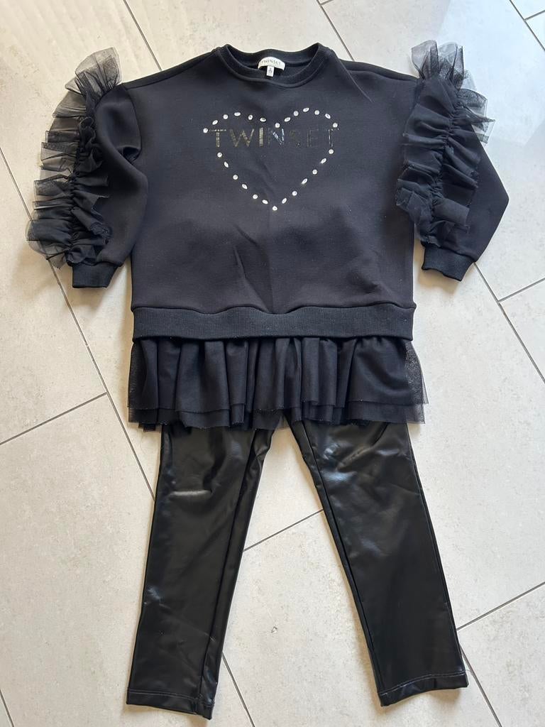 TWINSET MEISJES set maat 128, Kinderen en Baby's, Kinderkleding | Maat 128, Ophalen of Verzenden, Zo goed als nieuw, Meisje