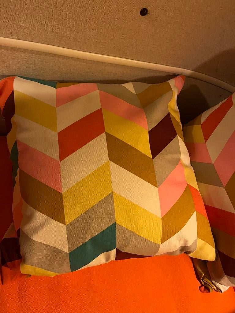 Kussen overtrek 50x50 6st, Ophalen of Verzenden, Zo goed als nieuw