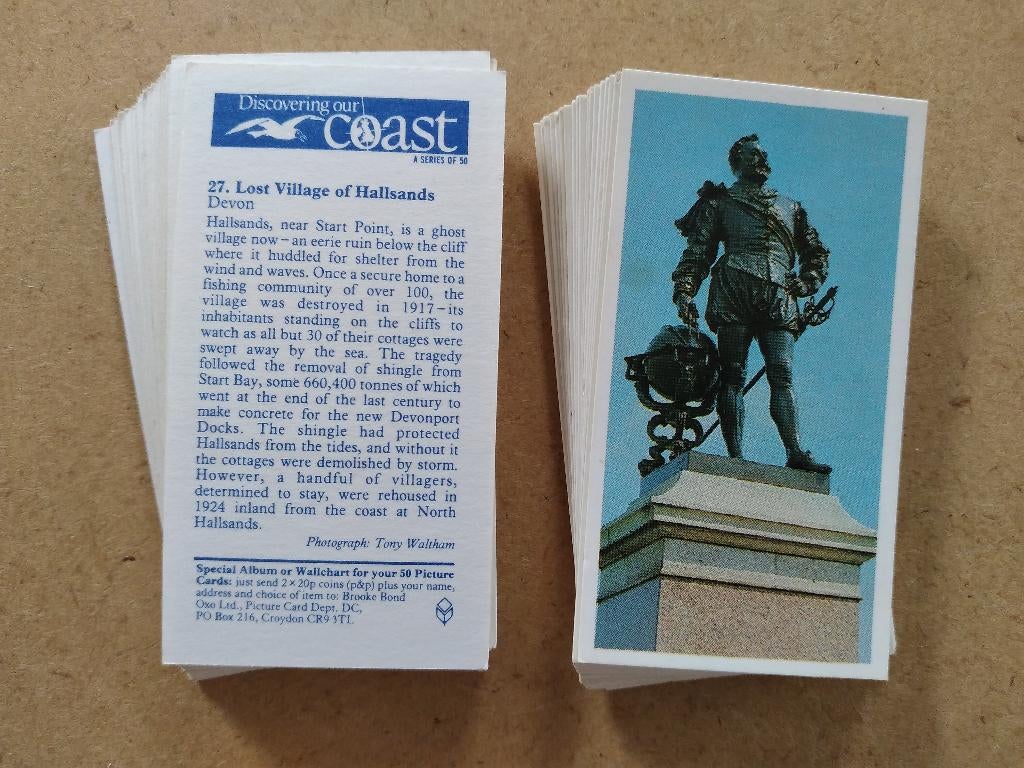 Discovering Our Coast complete set 50 tea cards 1989, Verzamelen, Ophalen, Gebruikt