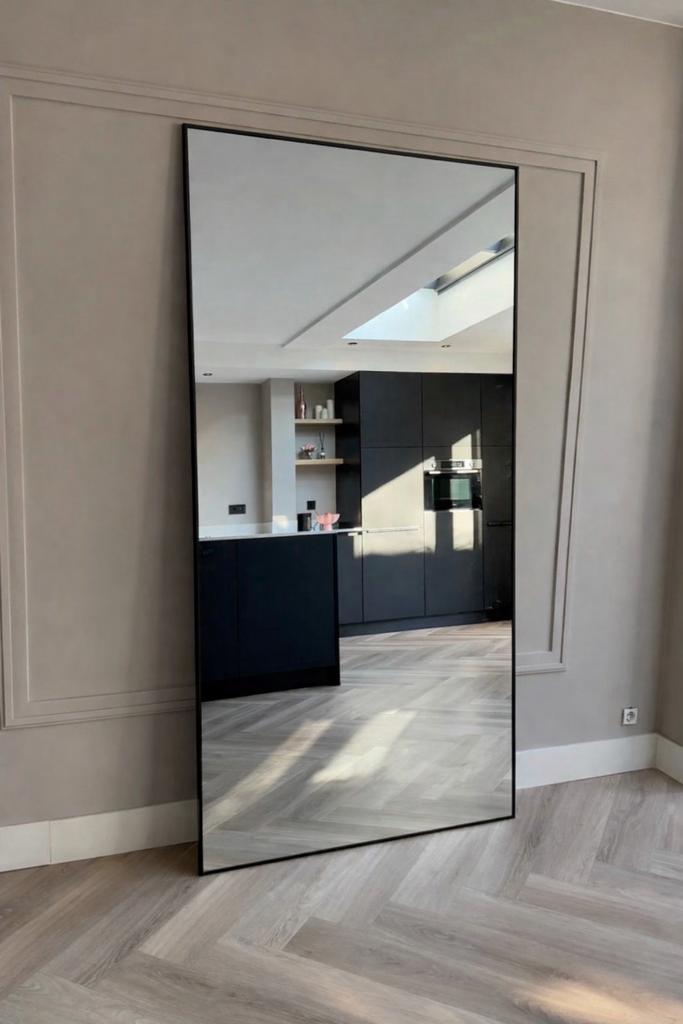 Grote spiegel 200cm x 100cm, Huis en Inrichting, Woonaccessoires | Spiegels, Ophalen, 200 cm of meer, Nieuw, 75 tot 100 cm