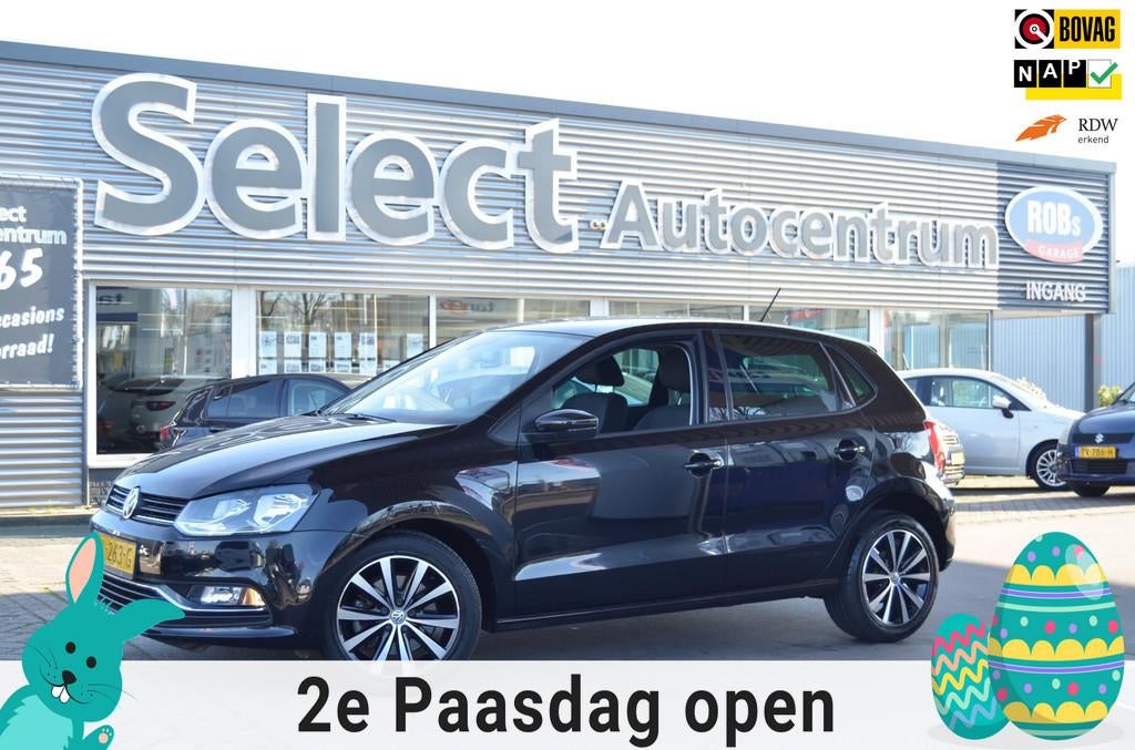 Volkswagen Polo 1.0 TSI Highline|52.000KM!|AUTOMAAT|NAVI|CAR, 40 €/maand, Euro 6, Zwart, Origineel Nederlands