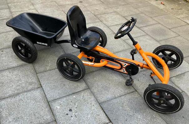 BERG skelter buddy met kar/aanhanger!, Ophalen of Verzenden, Gebruikt, Berg