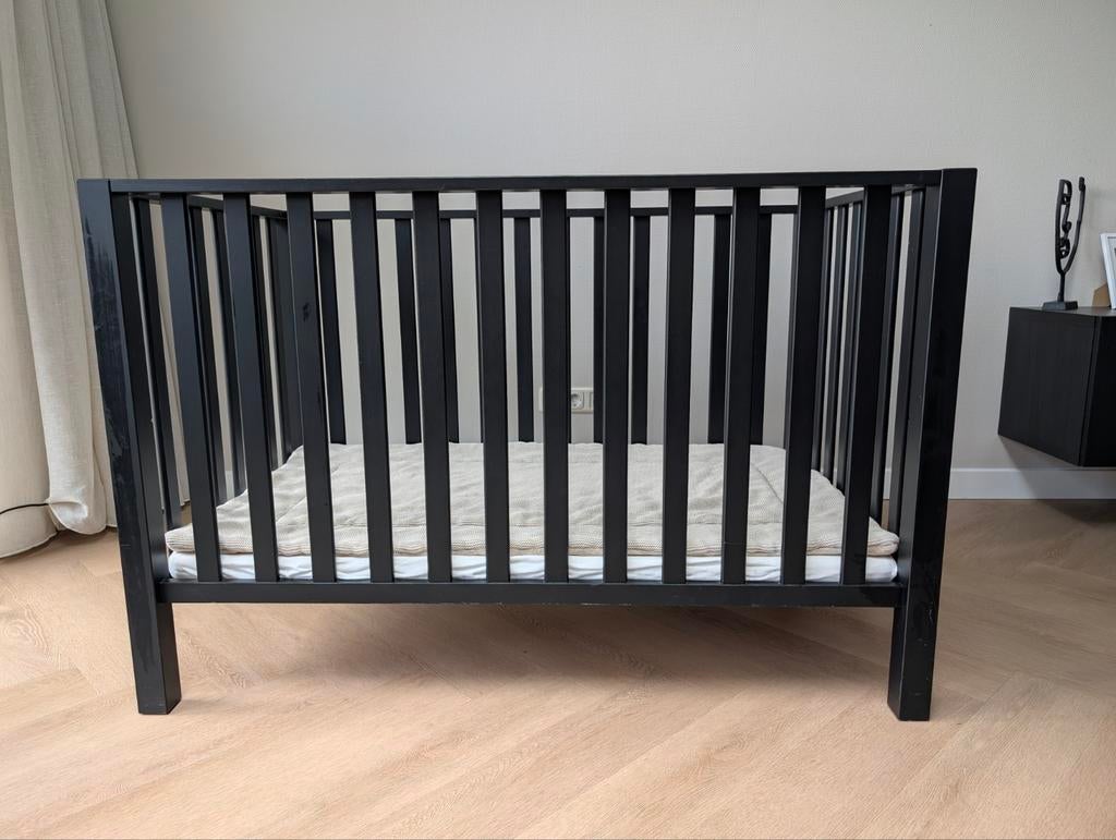 Tweeling box - Zwart - Europe Baby Casper, Ophalen, Zo goed als nieuw, Rond, Boxkleed