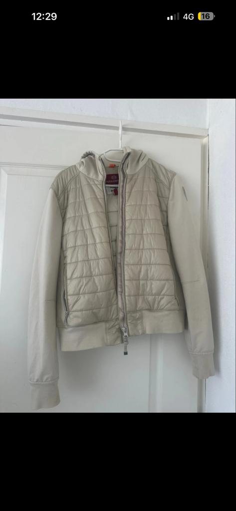 Parajumpers Fleece & Puffer Jas - Beige, Ophalen of Verzenden, Gedragen, Maat 38/40 (M), Beige