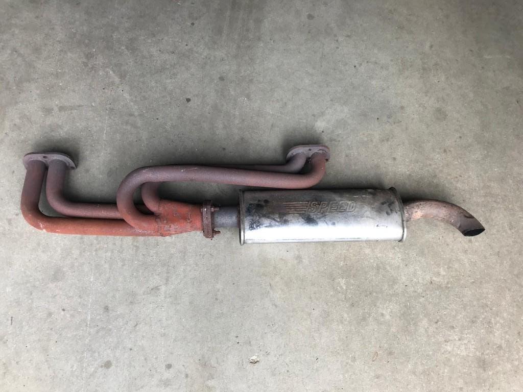 Sportuitlaat VW T2 (type 4 motor), Ophalen, Gebruikt