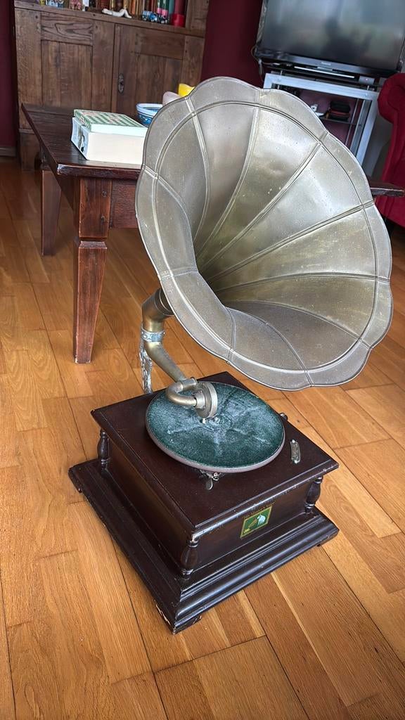 Antieke grammofoon, Ophalen