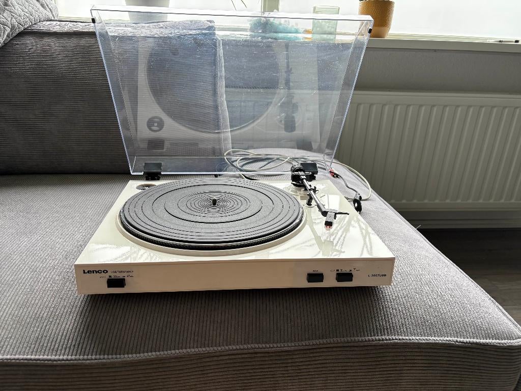 Lenco L-3867USB - Wit, Gebruikt, USB-aansluiting, Platenspeler, Ophalen