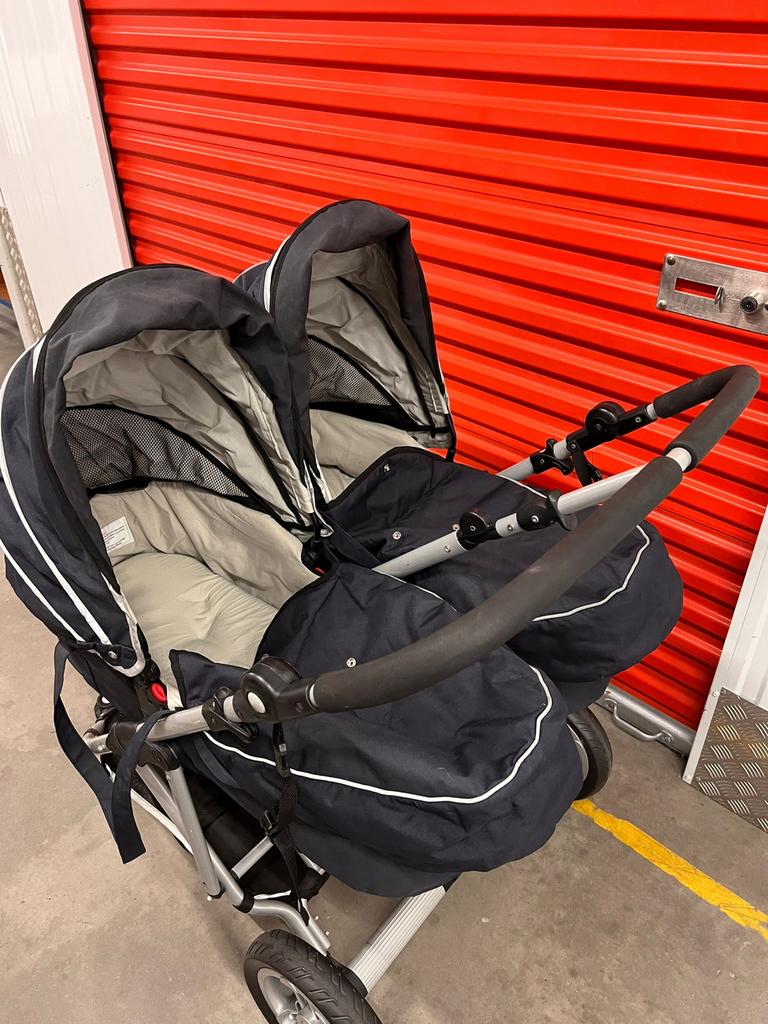 Duo Kinderwagen, Kinderen en Baby's, Kinderwagens en Combinaties, Gebruikt, Kinderwagen, Overige merken, Duowagen, Ophalen
