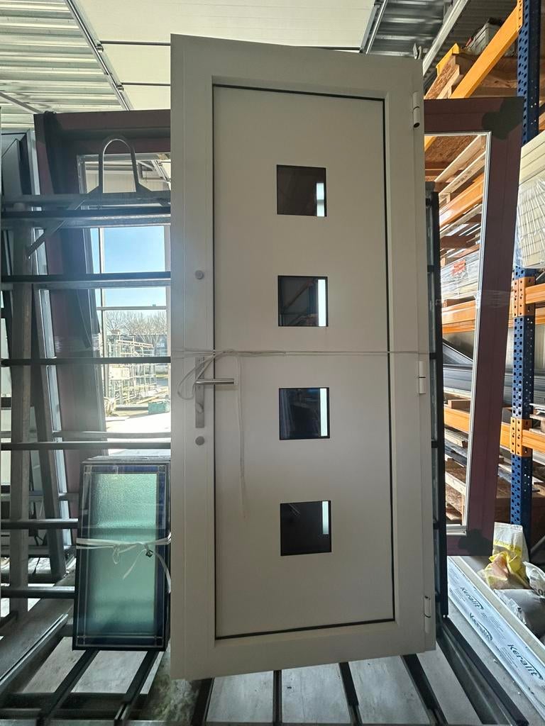 MOET SNEL WEG! voordeuren Profel wit of zwart, Doe-het-zelf en Verbouw, Deuren en Horren, Nieuw, Buitendeur, 215 cm of meer, 80 tot 100 cm