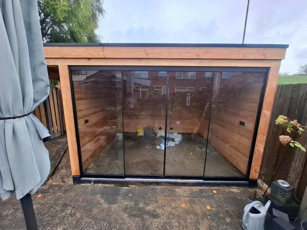Glazenschuifwanden prijs per meter. Incl. plaatsen, Tuin en Terras, Overkappingen, Ophalen, Nieuw, Veranda