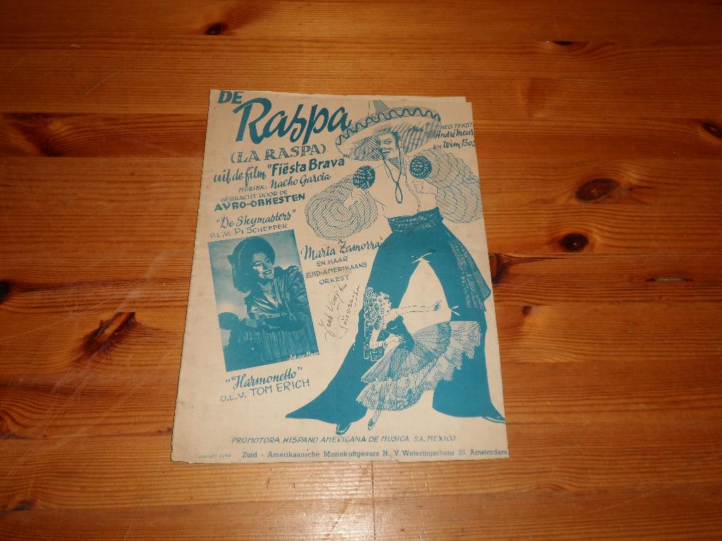 De raspa - nacho garcia - the skymasters, Muziek en Instrumenten, Bladmuziek, Gebruikt, Gitaar, Ophalen of Verzenden, Artiest of Componist