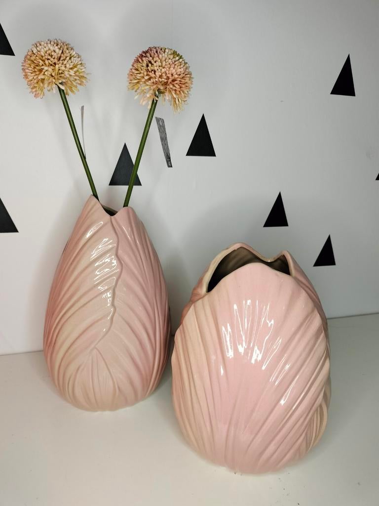 Vaas tulp roze per stuk, Overige kleuren, Aardewerk of Porselein, Nieuw, Ophalen of Verzenden