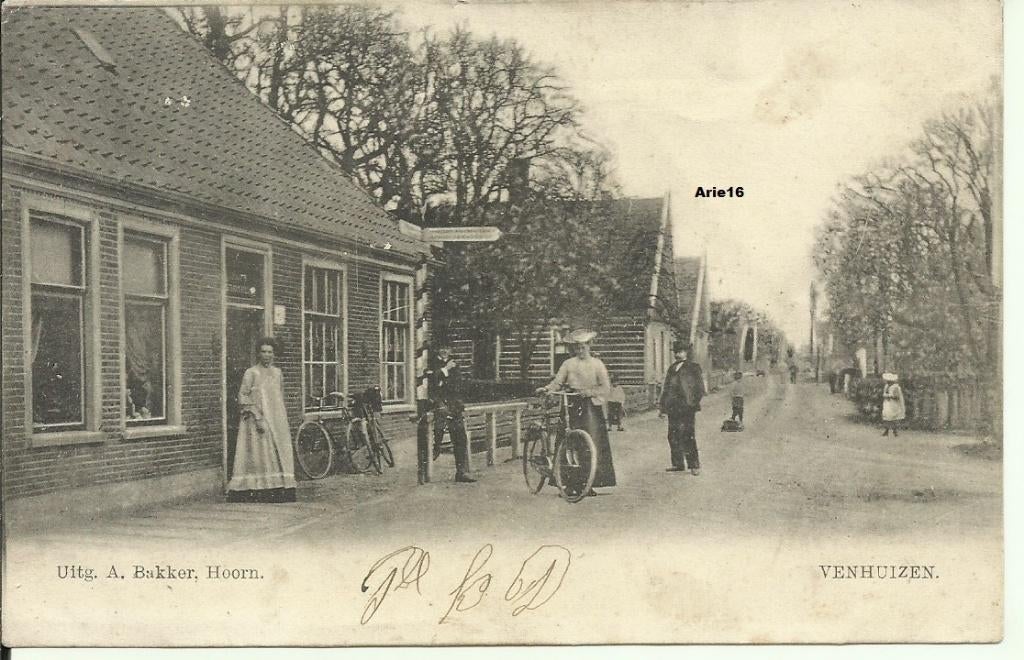 Venhuizen, Ophalen of Verzenden, Voor 1920, Gelopen, Noord-Holland