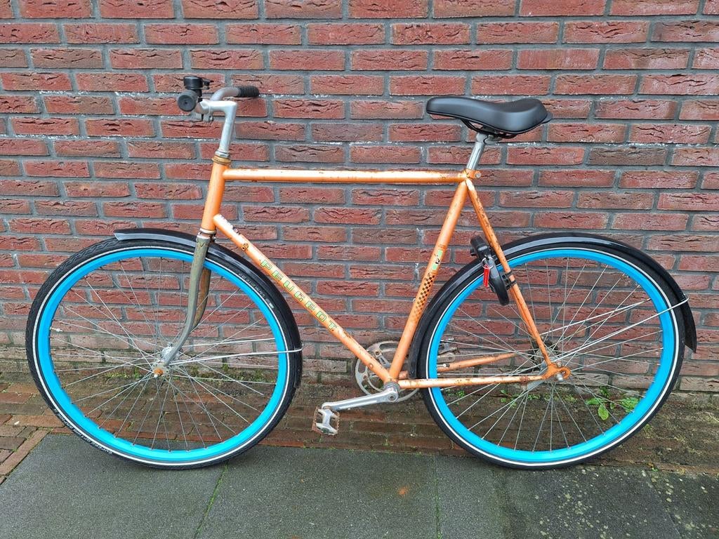 Unieke Peugeot singlespeed maat 56, Fietsen en Brommers, Zo goed als nieuw, 53 tot 57 cm, Ophalen, Overige merken