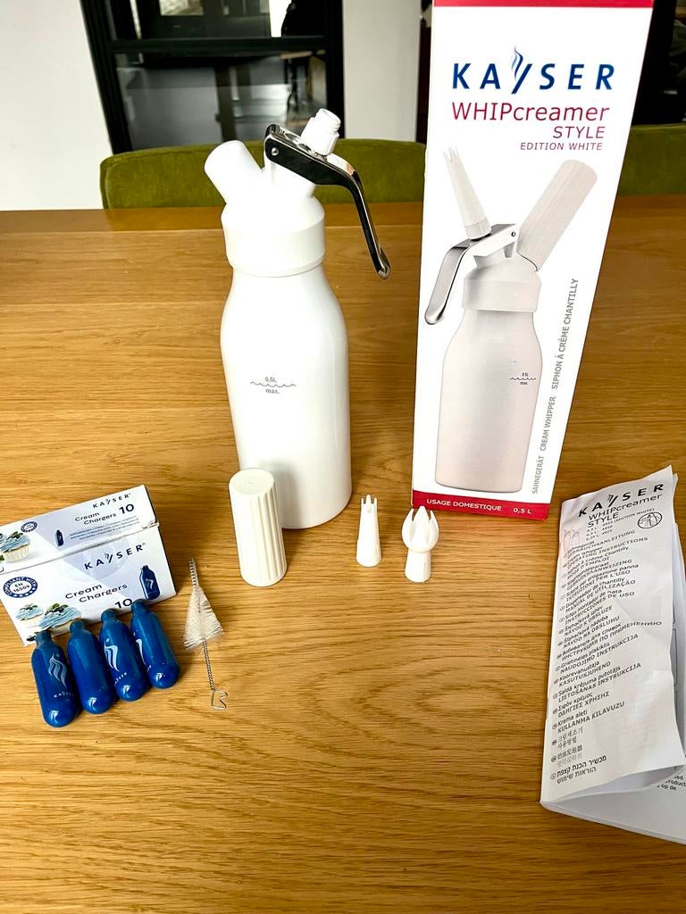 Kayser Slagroomspuit WHIPcreamer - Zo Goed Als Nieuw!, Ophalen, Zo goed als nieuw