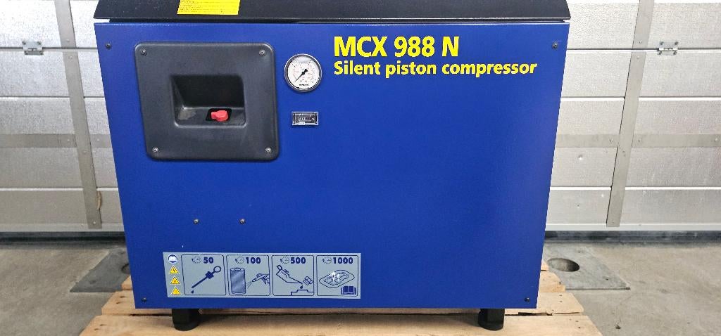 Michelin MCX 988 N 10 PK Geluidgedempte Compressor, Doe-het-zelf en Verbouw, Compressors, 800 liter/min of meer, Ophalen of Verzenden