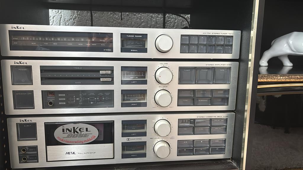 Inkel Stereo Toren jaren 90 met Platenspeler, Overige merken, Gebruikt, Cassettedeck, Losse componenten