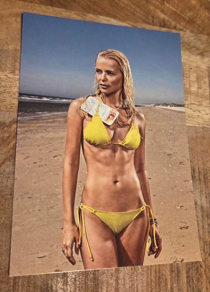 Sexy vrouw in gele bikini, Verzenden, 1980 tot heden, Ongelopen, Overige thema's