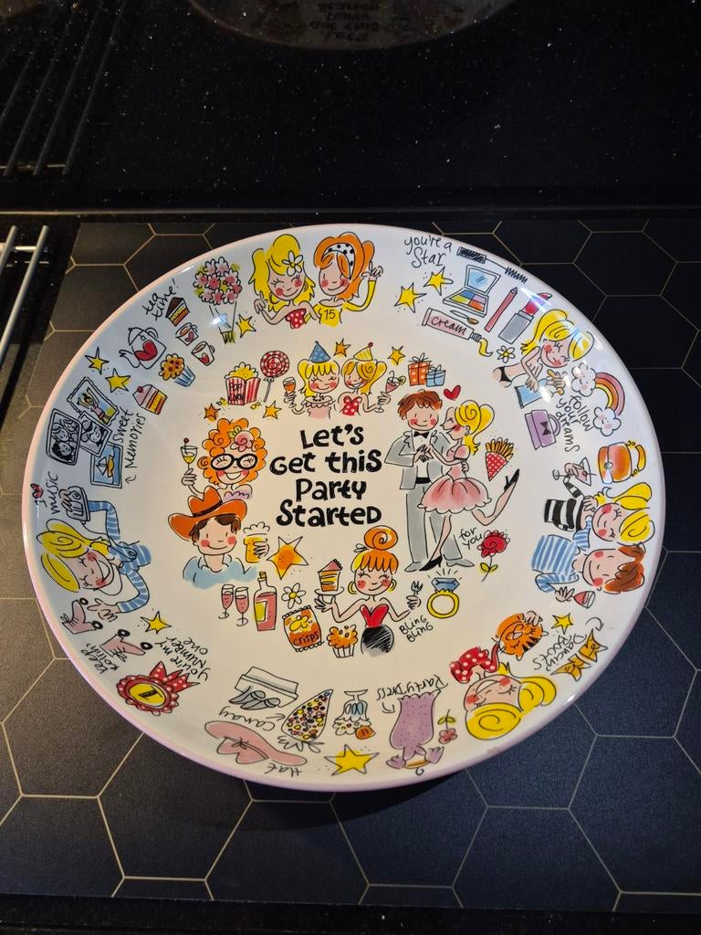 Blond Amsterdam schaal 38 cm 15-jarig jubileum, Huis en Inrichting, Keuken | Servies, Ophalen, Blond Amsterdam, Aardewerk, Schaal of Schalen