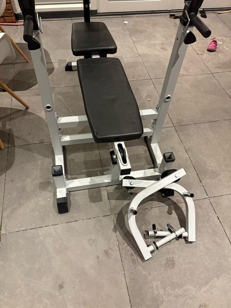 Gorilla Sports Universele Halterbank, Sport en Fitness, Ophalen, Zo goed als nieuw, Krachtstation