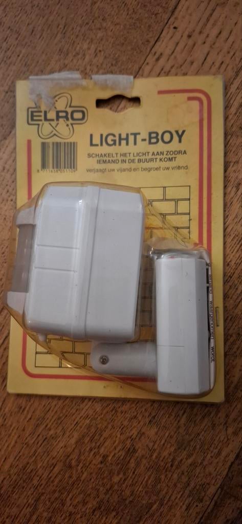 ELRO Light-Boy Bewegingsmelder Nieuw in Verpakking, Ophalen, Beweging, Detector, Sensor of Melder, Nieuw