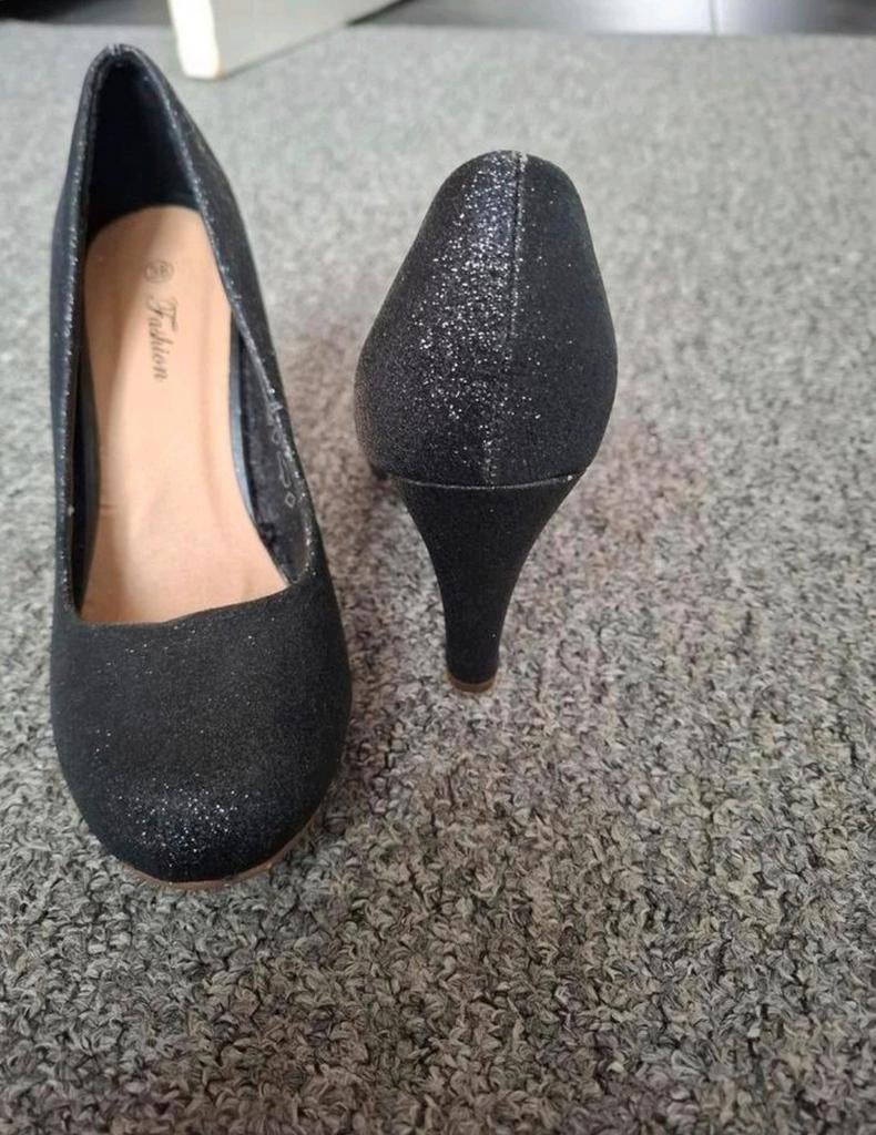 Fashion glitter Pumps - Maat 38, Pumps, Fashion, Zwart, Ophalen of Verzenden