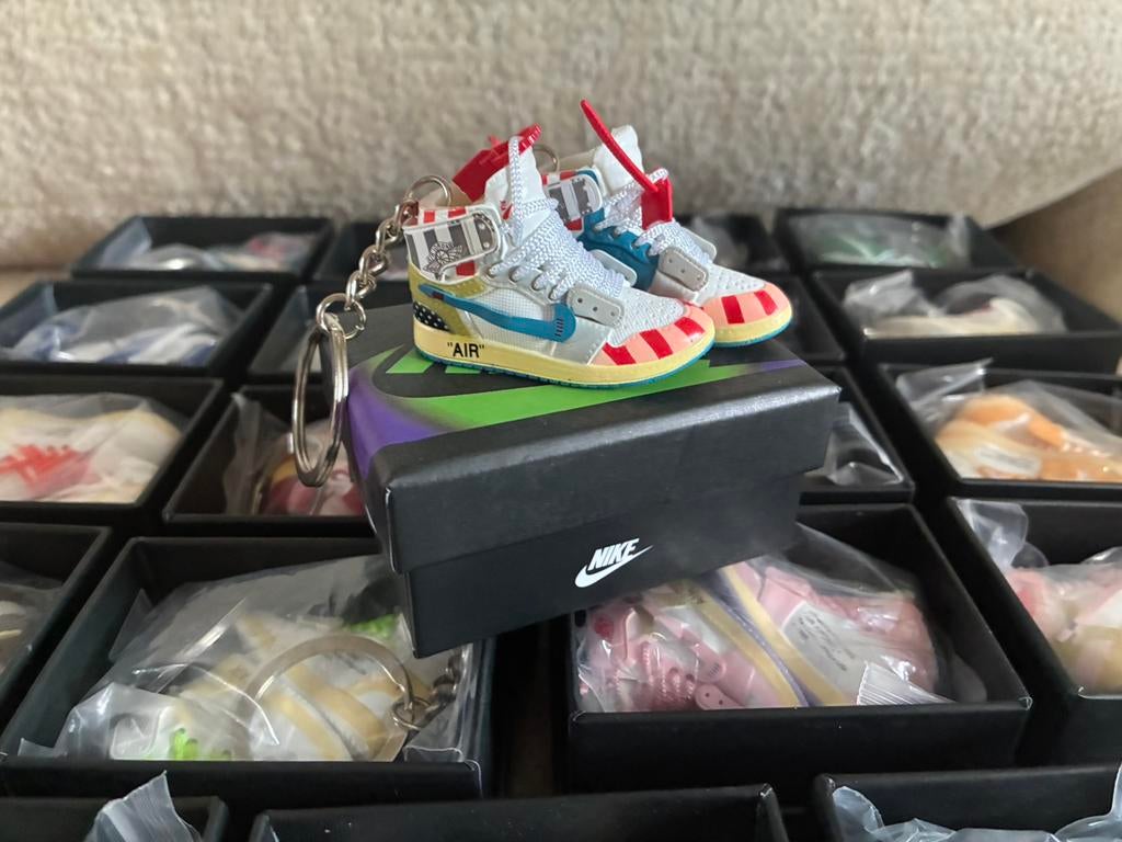 Nike Air dunk high 3D sleutelhangers per paar + doos, Verzamelen, Sleutelhangers, Sport, A, A@A.A, Nieuw