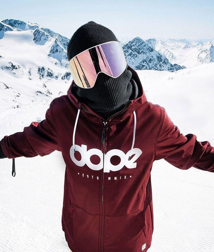 Dope Snow skijas snowboard jas bordeaux- mt. XL, Dope Snow, Maat 56/58 (XL), Ophalen of Verzenden, Zo goed als nieuw
