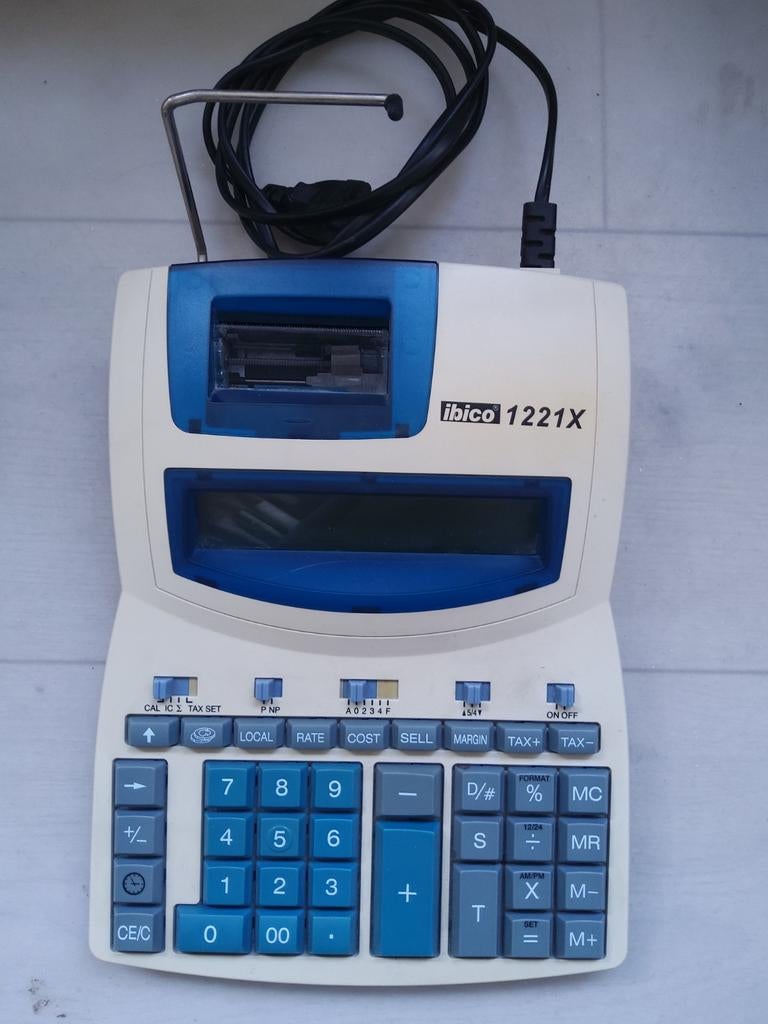 Ibico 1221X Electronische rekenmachine, Diversen, Rekenmachines, Gebruikt, Ophalen of Verzenden
