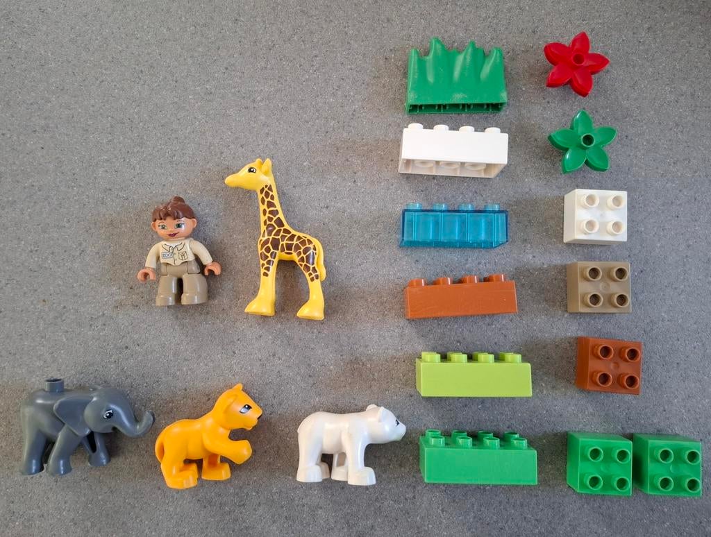 Duplo 4962 Dierentuin Compleet, Ophalen of Verzenden, Gebruikt, Complete set, Duplo