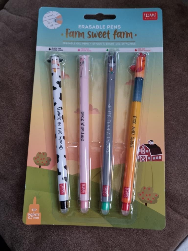 Legami Farm Sweet Farm Uitwisbare Pennen - Nieuw, Ophalen of Verzenden, Nieuw