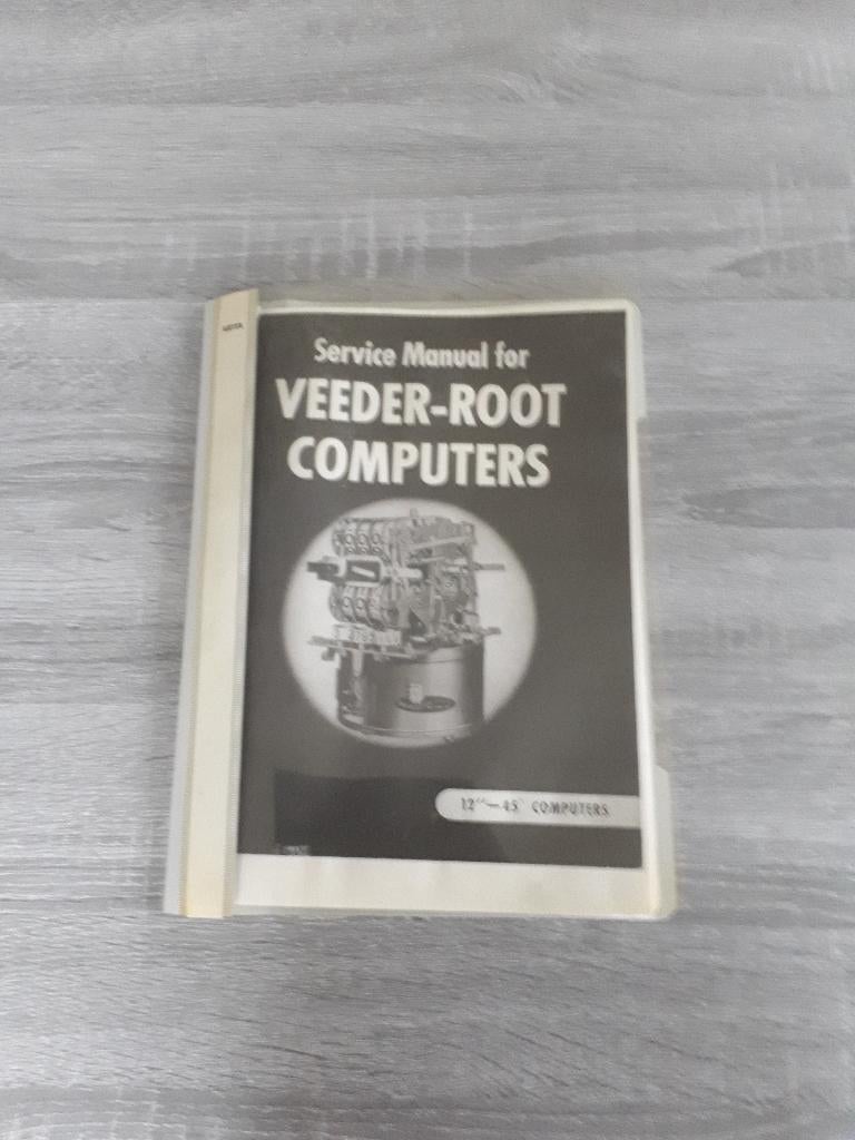 Veeder Root manual en sticker oude benzinepomp, Verzamelen, Automaten | Overige, Verzenden, Nieuw