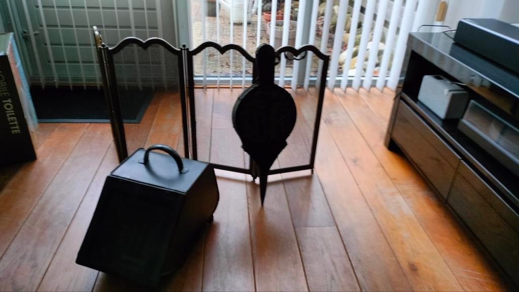 Haardstel 2delig , Kolenkit en blaasbalg, Ophalen