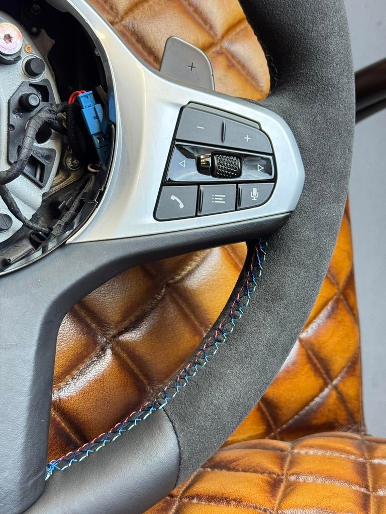 Stuurwiel Stuur BMW G30 G31 G05 G06 G20 G21 ALCANTARA+LEER, Auto-onderdelen, Besturing, Nieuw, Ophalen of Verzenden, BMW