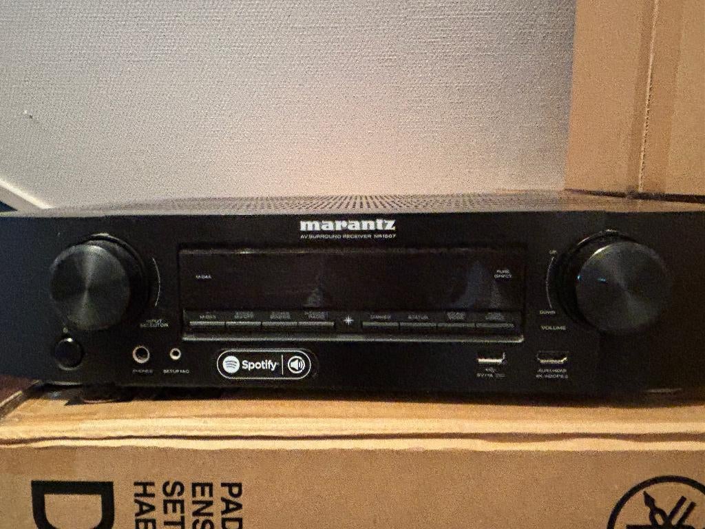 Marantz NR1607 dolby surround versterker, Marantz, Gebruikt, Ophalen of Verzenden, 120 watt of meer