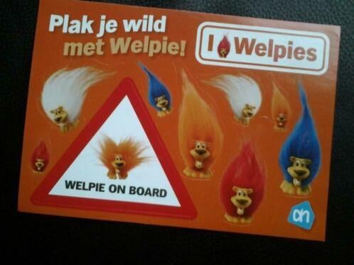 Welpies/Leeuwtjes Stickervel, EK, WK, oranje, voetbal., Verzamelen, Ophalen of Verzenden, Nieuw