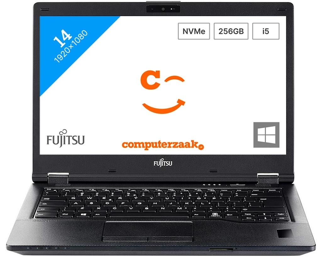 Fujitsu Lifebook E5410/Intel Core i5 1.6GHz/8GB/256GB, 256 GB, 2 tot 3 Ghz, Qwerty, 8 GB