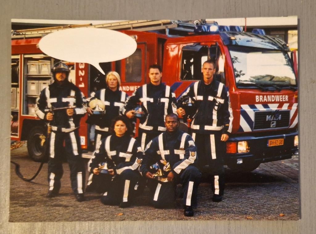 Werken bij de Brandweer Boomerang Ansichtkaart, Verzenden, 1980 tot heden, Ongelopen, Overige thema's