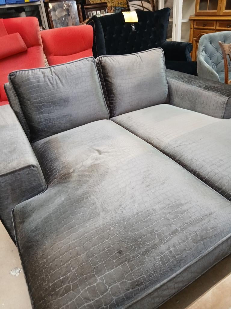 Erik kuster style croco velvet loungebank, Tweepersoons, Ophalen of Verzenden, Zo goed als nieuw, Erik kuster style